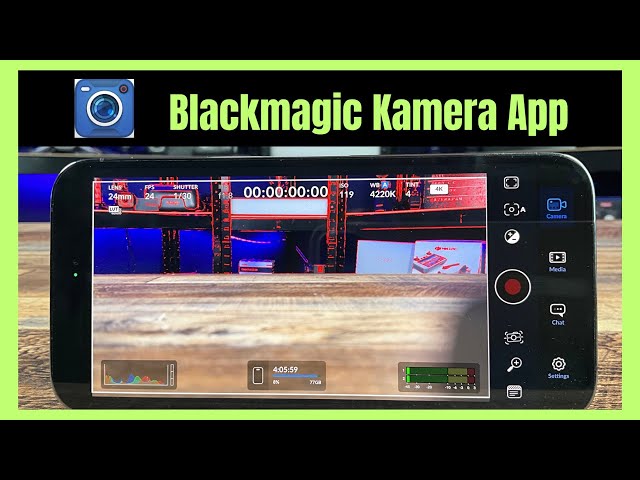 Blackmagic Camera App 2023 deutsch iPhone 15 und ältere Modelle mit Davinci Resolve 18.6 kompatibel.