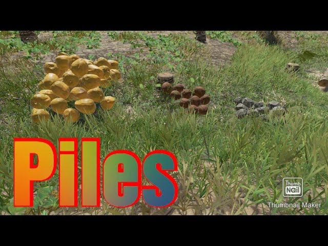 How to make Storage Piles in Stranded deep