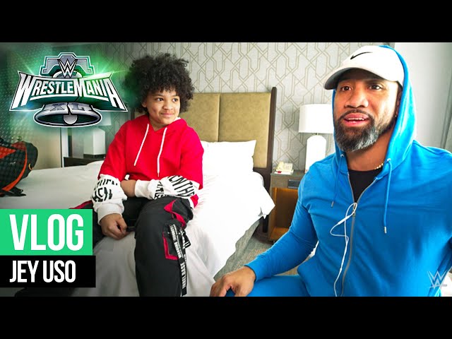 Jey Uso’s son predicts dream match: WrestleMania XL Vlog