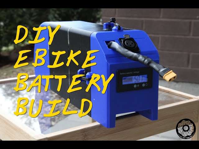 1000W Ebike Battery Build DIY & 3D printed case, fits Bafang