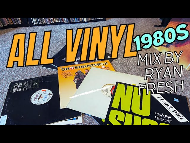 Turntablist Does Live All Vinyl 80s Mix!