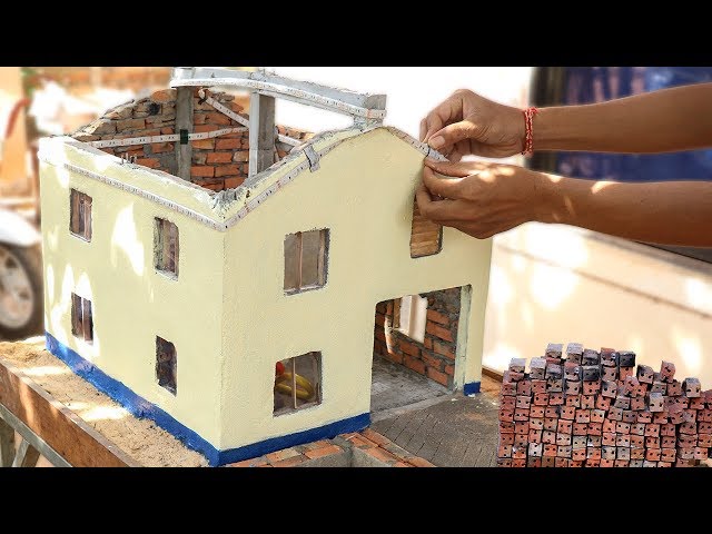 How To Lighting Brick Wall: BRICKLAYING - How To Build Mini House