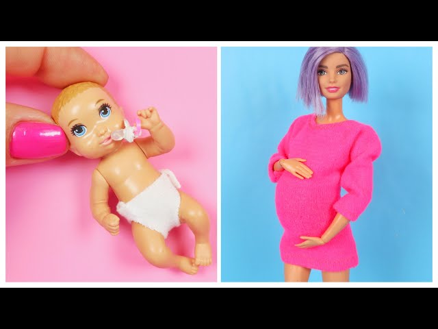 KENDİN YAP BARBIE MİNYATÜRLERİ | Hamile Barbie, Bebeği ve Daha Fazlası