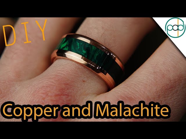 Making a Copper and Malachite Ring