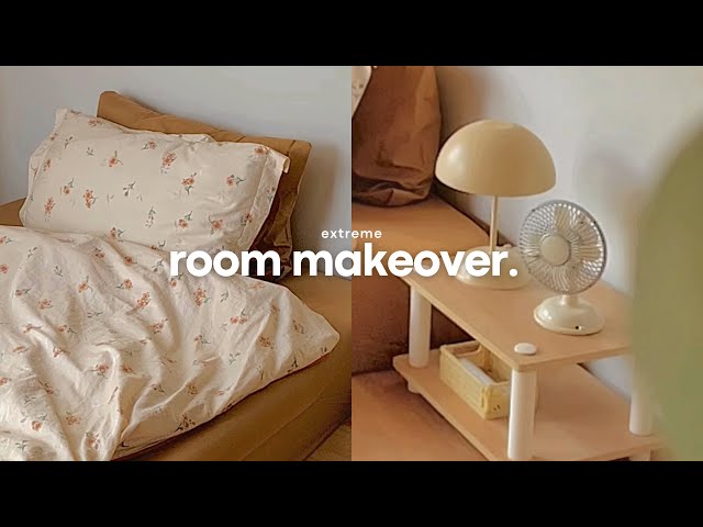 Extreme home makeover in countryside ♡ minimalist bedroom makeover 2023