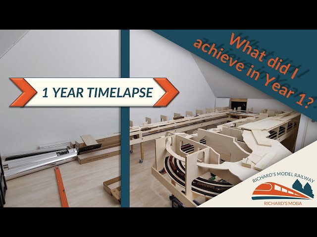1 year of building my dream model railroad layout in 12 minutes ~Time-lapse