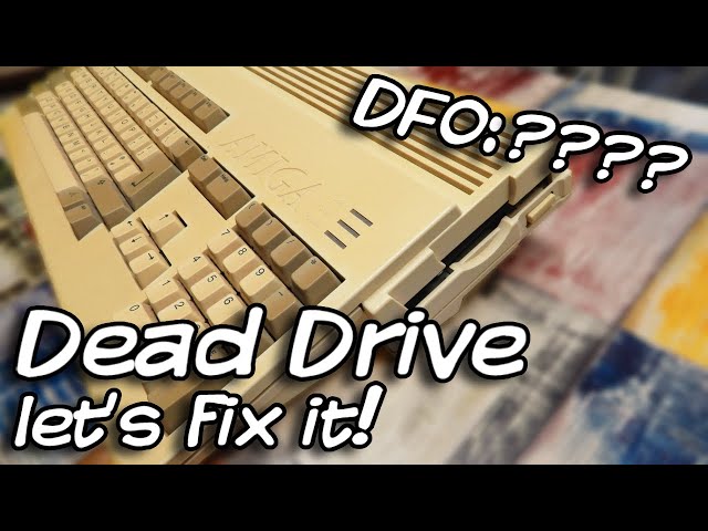 Dead floppy drive in this Amiga 1200, let's fix it.
