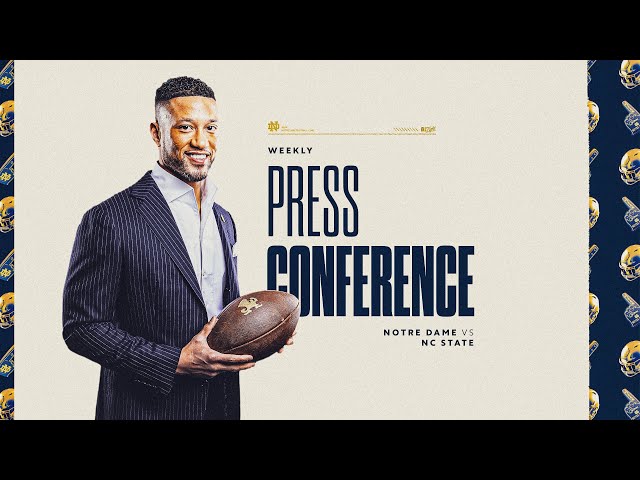 NC State | Marcus Freeman Weekly Press Conference (9.4.23) | Notre Dame Football
