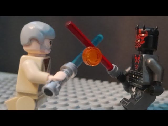 Darth Maul vs  Obi-Wan Kenobi LEGO Star Wars Stop-Motion #lego #legostopmotion #starwars