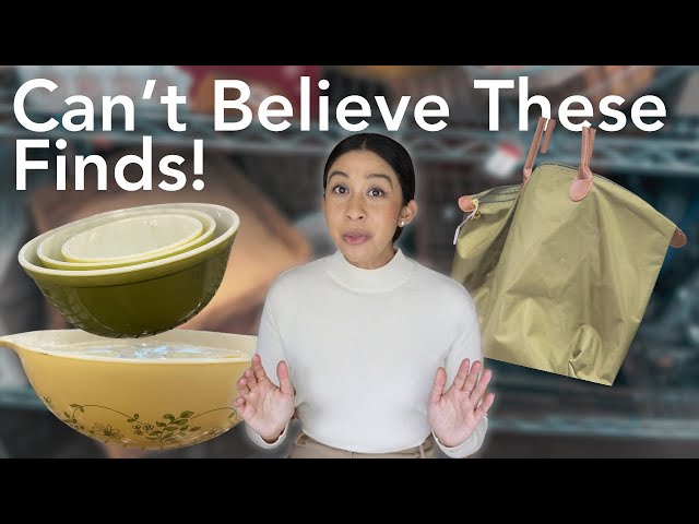 Thrift Haul - Luxe Fashion, Vintage Crate & Barrel, Crystal, MCM Homeware!