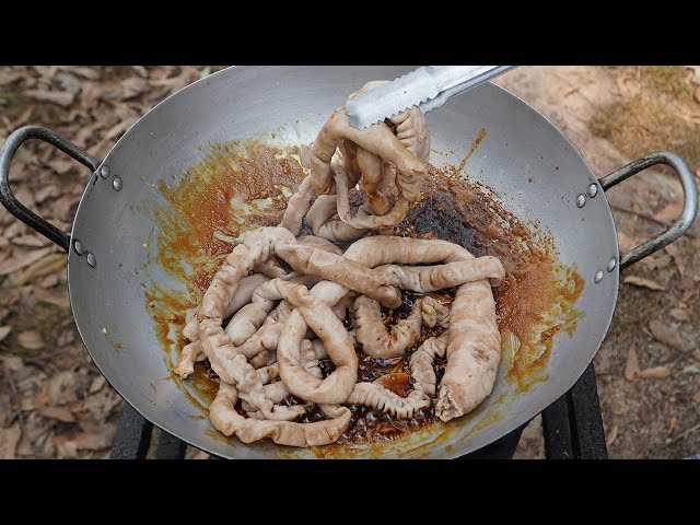 Fried Chitterlings Recipe | How to Cook Chitterlings in my Village