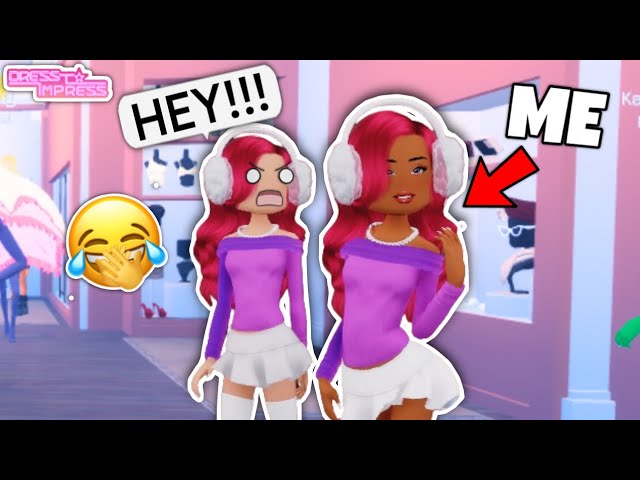 Copying outfits in Dress to Impress (I made people angry…😭)