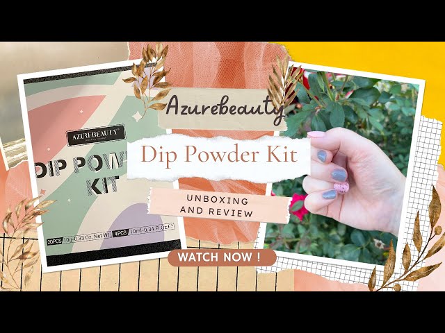 Azurebeauty Nail Dip Powder Mani Kit From Amazon | Unboxing And Review |DIY Dip Mani
