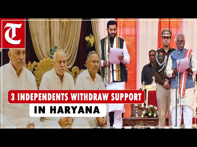 3 Independents withdraw support; Haryana govt in minority; Cong for floor test