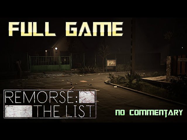 Remorse: The List | Full Game Walkthrough | No Commentary
