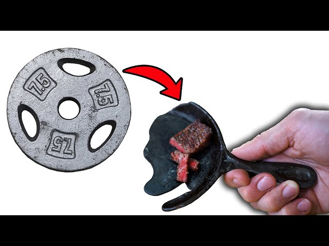 Turning Weights into a Cast Iron Pan!