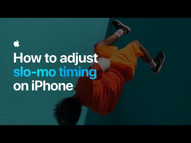 How to adjust slo-mo timing on iPhone