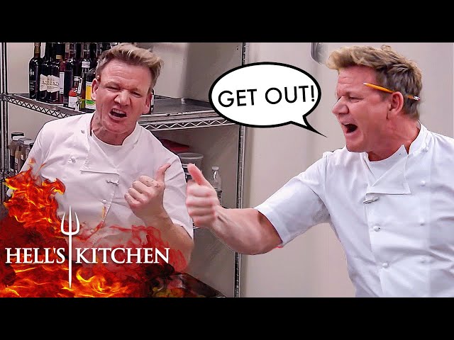 10 Times Gordon Ramsay Eliminated A Chef In The Middle Of Service | Hell's Kitchen