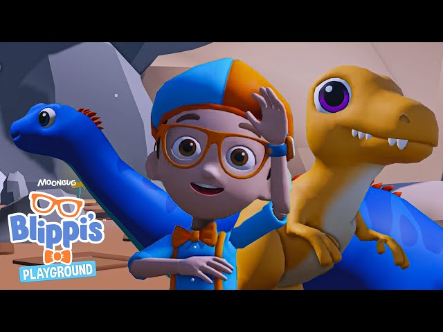 Dino Dance Song | Blippi Roblox Educational Gaming Videos for Kids
