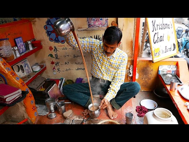 Indian Street Food - SPICED MILK TEA Masala Chai
