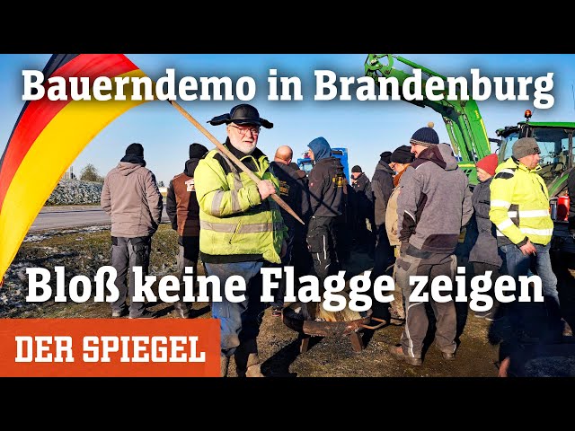 Bauerndemo in Brandenburg: Bloß keine Flagge zeigen | DER SPIEGEL
