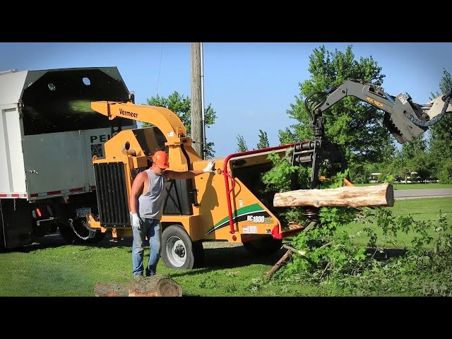 Amazing Dangerous Wood Chipper Machines in Action, Fastest Cutting Huge Tree & Woodworking