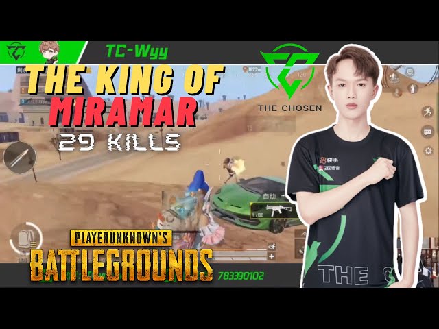 The KING OF MIRAMAR Chinese PRO PLAYER TC WYY 🔥 | PUBG MOBILE MIRAMAR GAMEPLAY