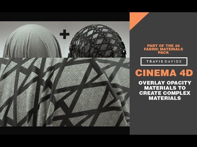 Cinema 4D - Overlay Opacity Materials To Create Complex Materials