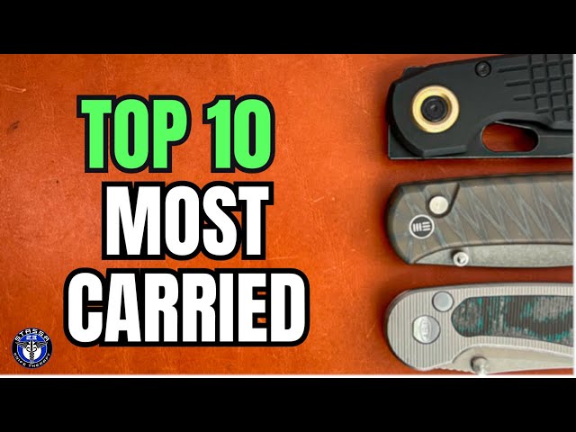 10 MOST CARRIED EDC Folding Knives - April 2024