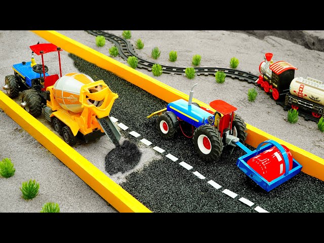 diy tractor mini asphalt road construction science project | diy water pump | COA TRACTOR