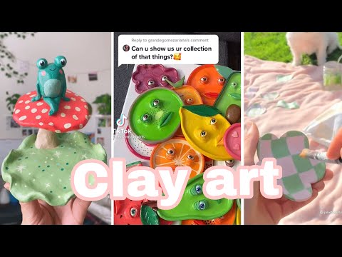 Clay compilation 🍄🐚🌸🌼🌞|Tube tok
