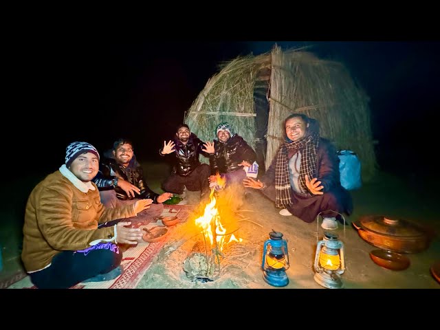 A Cold Spring Night in Forest | Living Night On The Bank Of River | Mubashir Saddique | Village Food