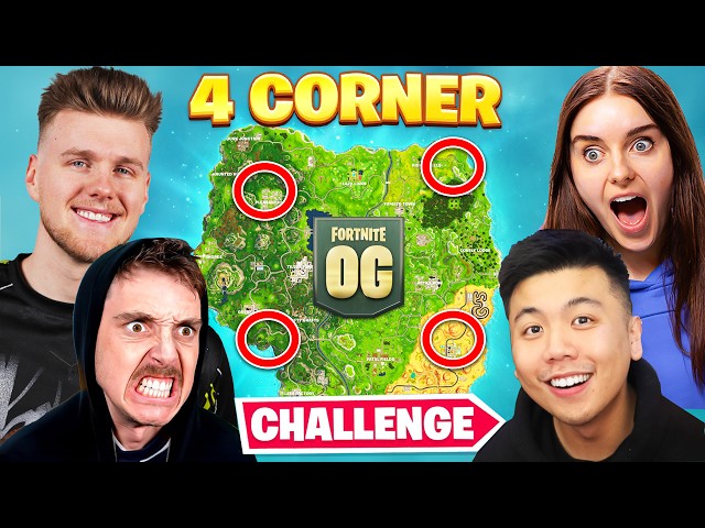 The OG FORTNITE 4 CORNER Challenge!