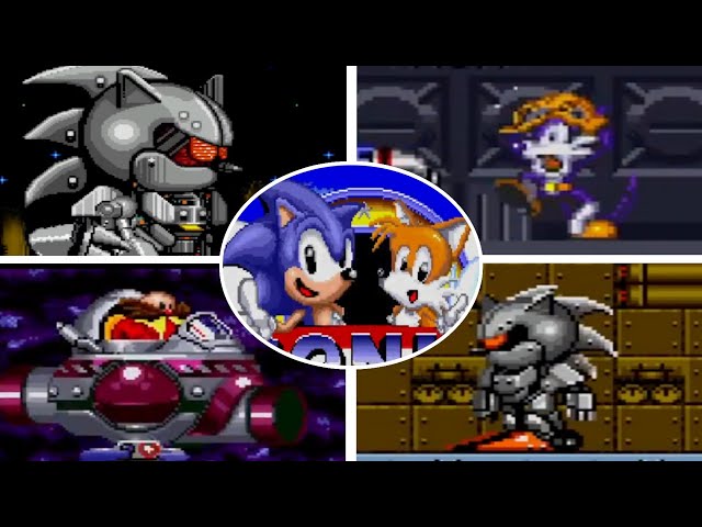 Sonic The Hedgehog Classic - All Bosses + Cutscenes