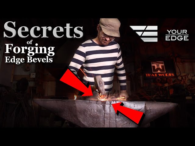 How to Forge Bevels on a Blade - The Right  Way !