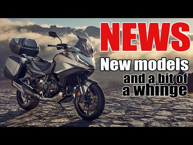 News - latest models from Honda and Ducati, and a bit of a whinge about motorcycle marketing videos.