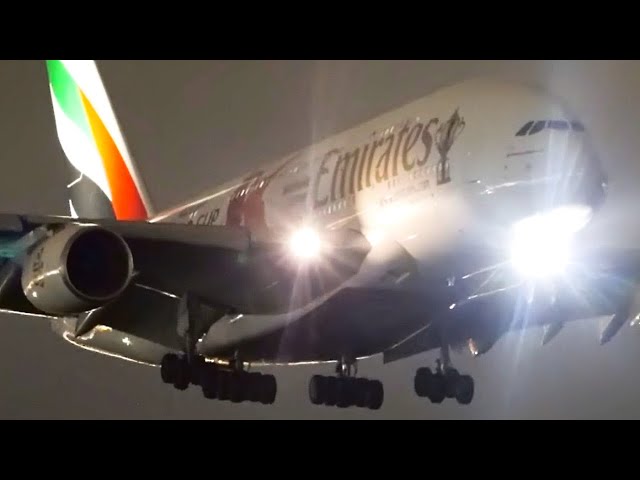 10 LATE NIGHT LANDINGS Filmed with the SONY A7s | Melbourne Airport Plane Spotting