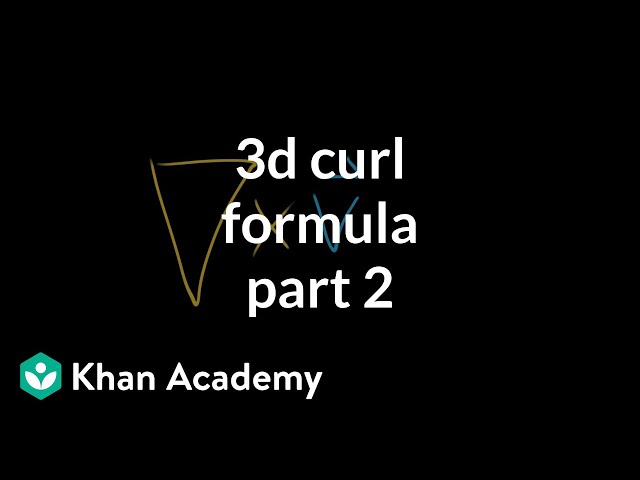 3d curl formula, part 2
