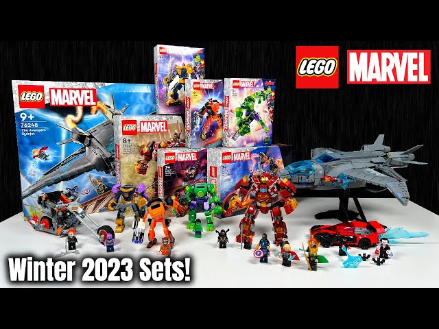 Mehr los als bei Star Wars: Alle LEGO Marvel Avengers 2023 Sets Review! | Quinjet, Hulkbuster,...