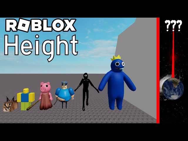 HEIGHT in Roblox Comparison