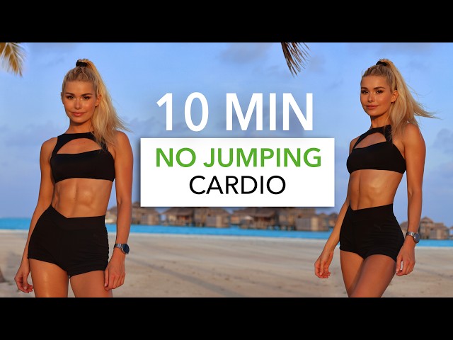 10 MIN NO JUMPING CARDIO - easy to follow, suitable for all levels