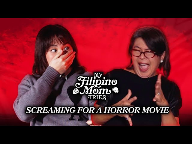 My Filipino Mom Tries Her Best Horror Movie Scream ft. Janella Salvador | #mallarithemovie