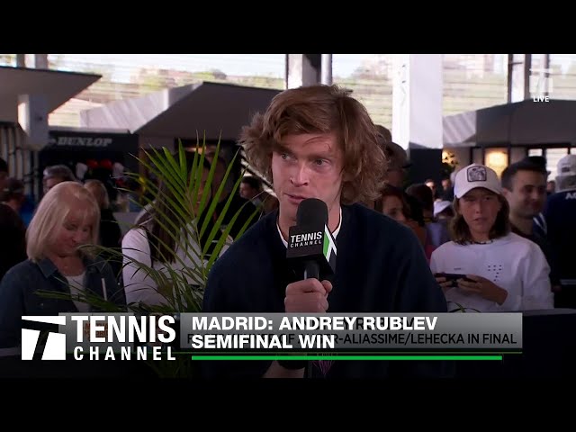 Andrey Rublev Taking It One Match at a Time | 2024 Madrid Semifinal