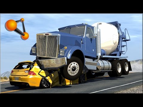 BeamNG.Drive Trucks Vs Cars #5