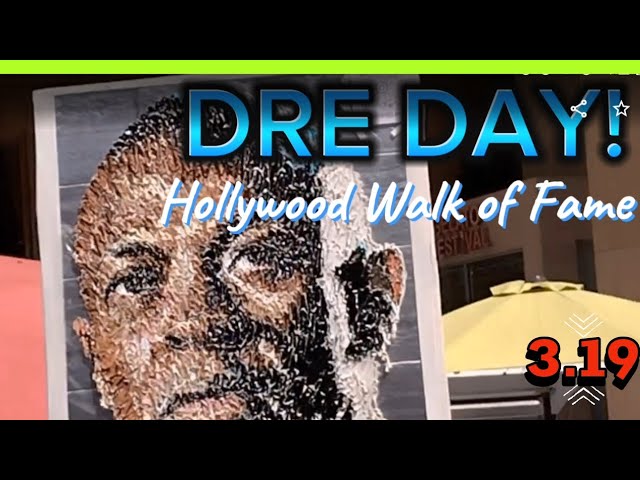 ⭐ Dr Dre Walk of Fame !!! ⭐ #drdre #hollywood #walkoffame