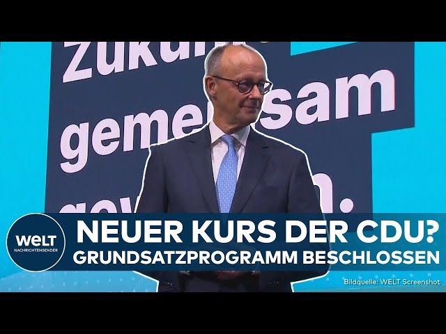 DEUTSCHLAND: Abschluss der Erneuerung! CDU verabschiedet neues Grundsatzprogramm