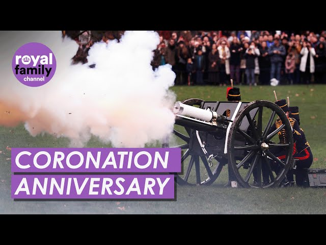 Gun Salutes for First Anniversary of The King and Queen's Coronation