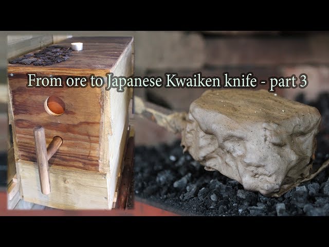 From ore to Kwaiken knife - Part 3: refining the bloom, Orikaeshi tanren - Knifemaking
