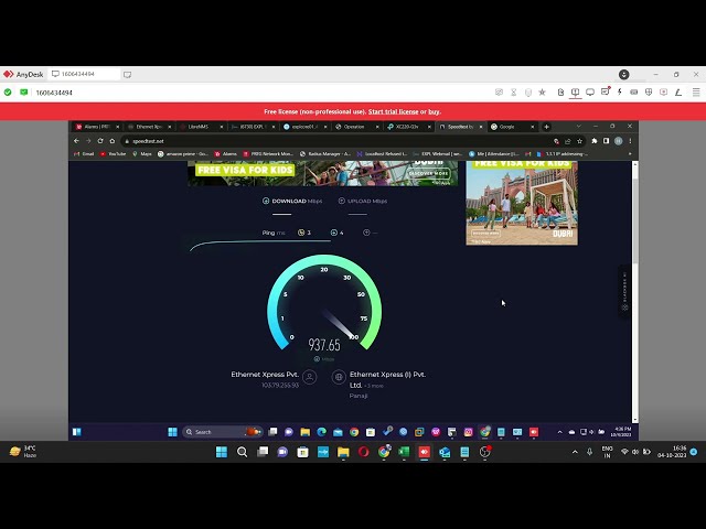 XC220G3v TP link FTTH Router Speed Test