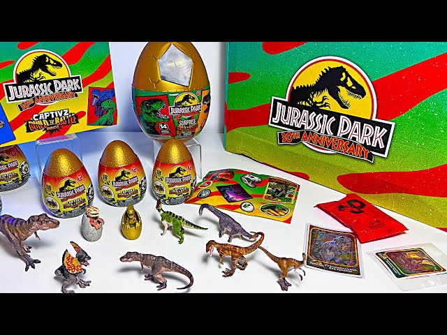 UNBOXING NEW MINI DINOSAURS! Captivz Collection Jurassic Park 30th Anniversary Set